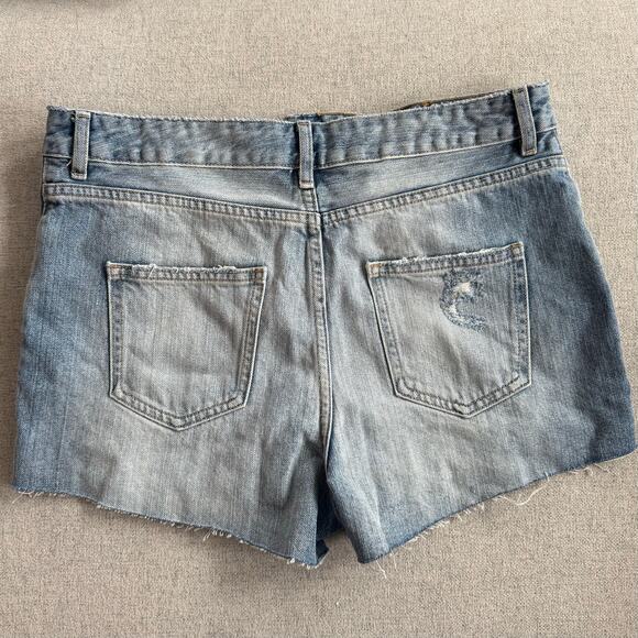 ASOS Denim Distressed Cut Off Jean Shorts Size US 8 NWT - Picture 4 of 4